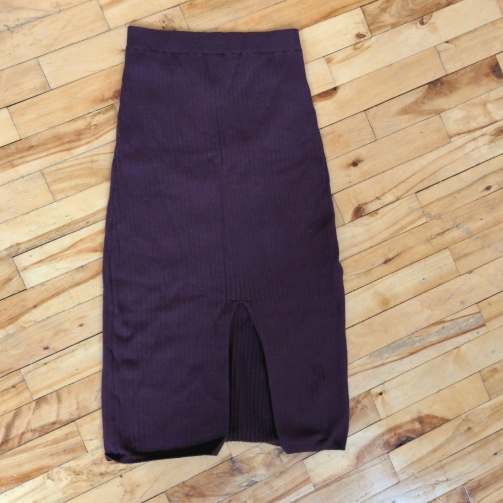 Free People midi purple knit dress